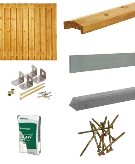 21-planks schutting samenstellen